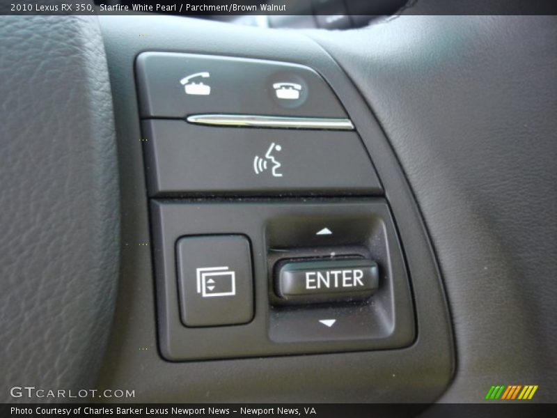 Starfire White Pearl / Parchment/Brown Walnut 2010 Lexus RX 350