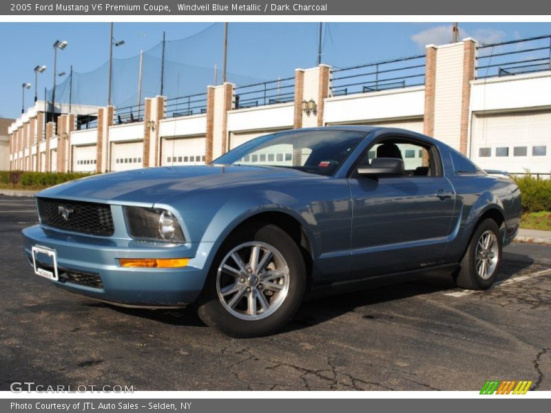 Windveil Blue Metallic / Dark Charcoal 2005 Ford Mustang V6 Premium Coupe