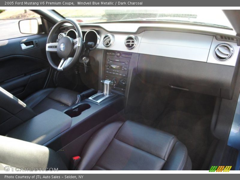 Windveil Blue Metallic / Dark Charcoal 2005 Ford Mustang V6 Premium Coupe