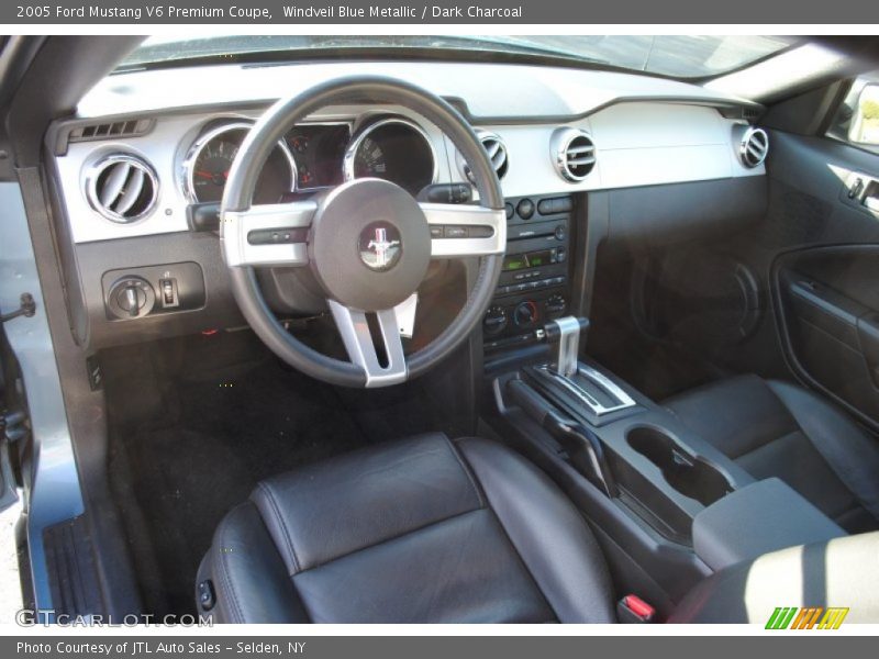 Windveil Blue Metallic / Dark Charcoal 2005 Ford Mustang V6 Premium Coupe