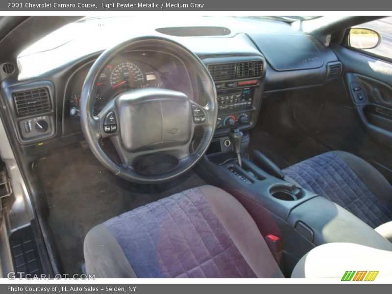Light Pewter Metallic / Medium Gray 2001 Chevrolet Camaro Coupe