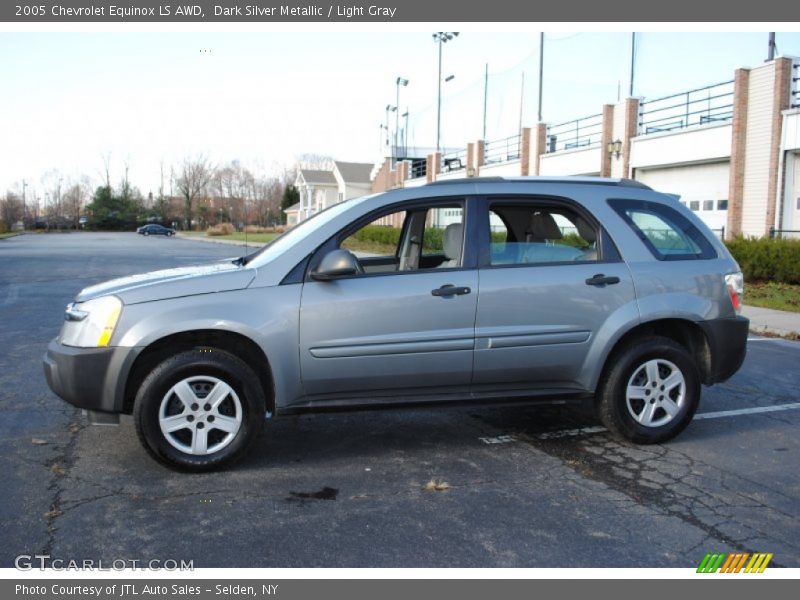 Dark Silver Metallic / Light Gray 2005 Chevrolet Equinox LS AWD
