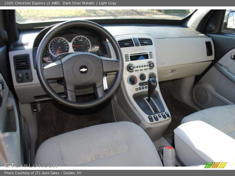 Dark Silver Metallic / Light Gray 2005 Chevrolet Equinox LS AWD