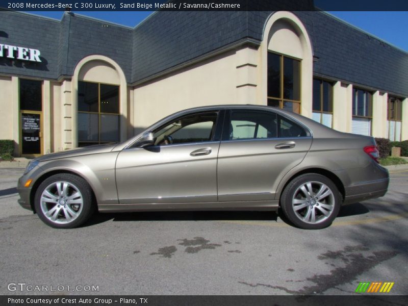 Sand Beige Metallic / Savanna/Cashmere 2008 Mercedes-Benz C 300 Luxury