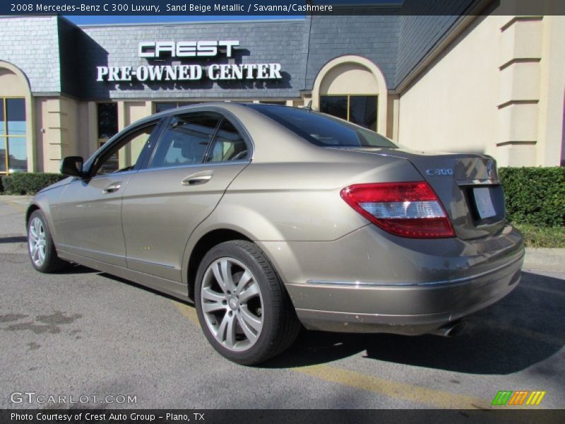 Sand Beige Metallic / Savanna/Cashmere 2008 Mercedes-Benz C 300 Luxury