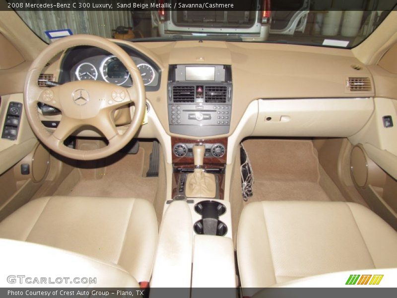 Sand Beige Metallic / Savanna/Cashmere 2008 Mercedes-Benz C 300 Luxury