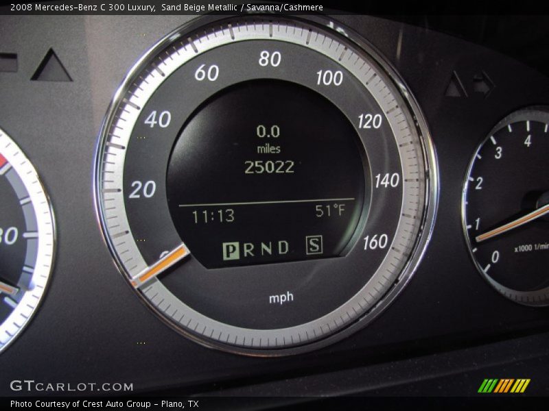 Sand Beige Metallic / Savanna/Cashmere 2008 Mercedes-Benz C 300 Luxury