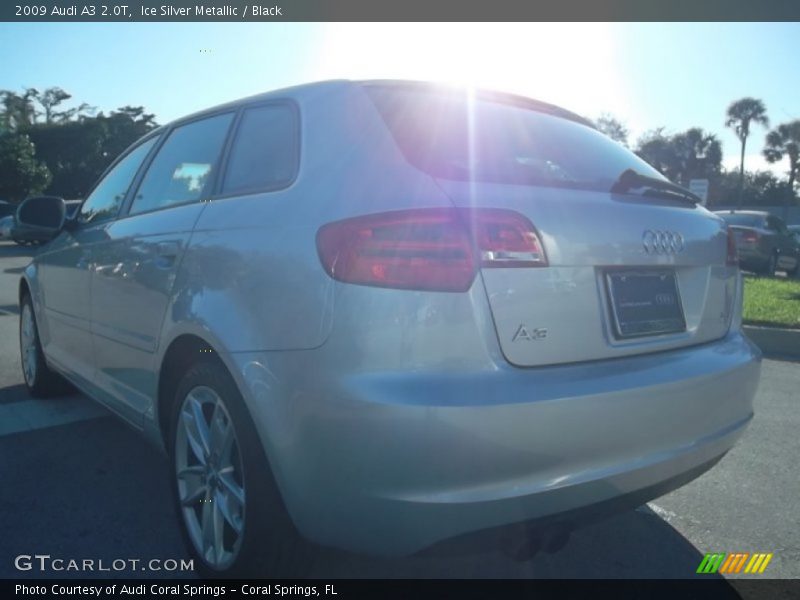 Ice Silver Metallic / Black 2009 Audi A3 2.0T