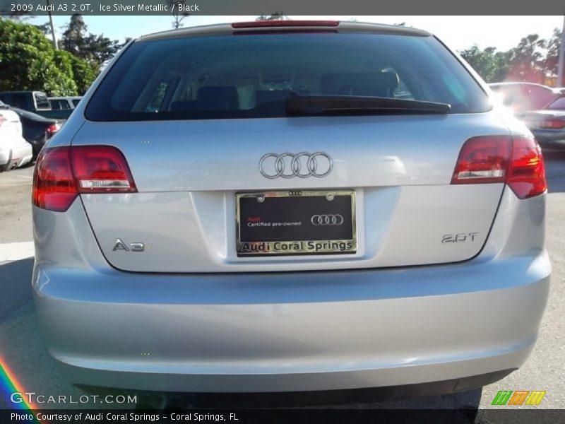 Ice Silver Metallic / Black 2009 Audi A3 2.0T