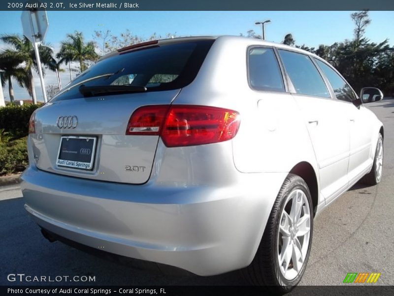 Ice Silver Metallic / Black 2009 Audi A3 2.0T