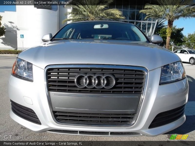 Ice Silver Metallic / Black 2009 Audi A3 2.0T