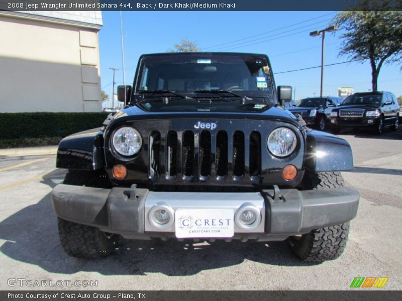 Black / Dark Khaki/Medium Khaki 2008 Jeep Wrangler Unlimited Sahara 4x4
