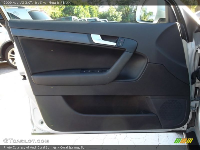 Ice Silver Metallic / Black 2009 Audi A3 2.0T