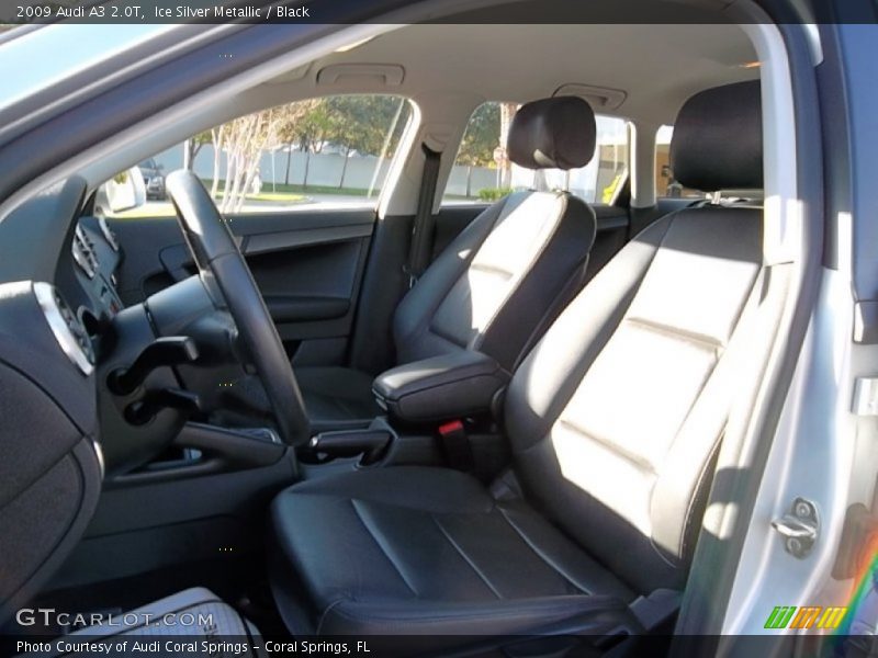 Ice Silver Metallic / Black 2009 Audi A3 2.0T