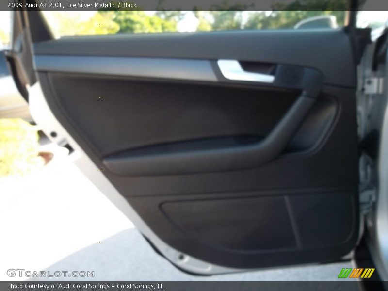 Ice Silver Metallic / Black 2009 Audi A3 2.0T