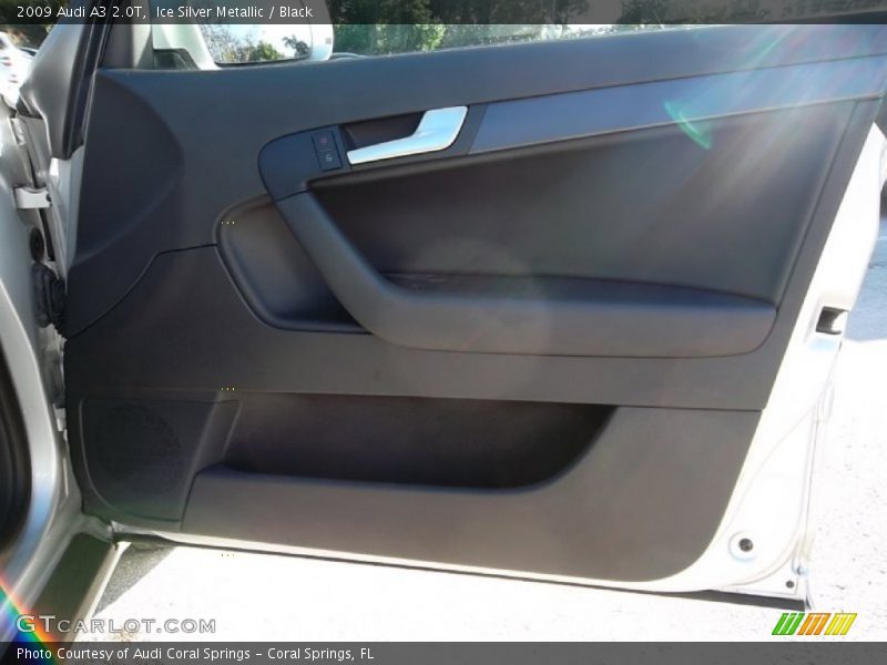 Ice Silver Metallic / Black 2009 Audi A3 2.0T