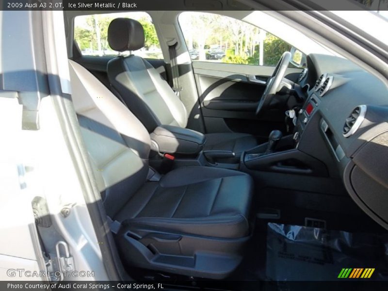 Ice Silver Metallic / Black 2009 Audi A3 2.0T