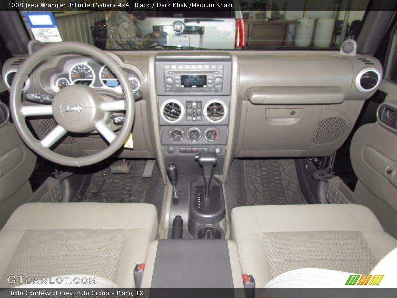 Black / Dark Khaki/Medium Khaki 2008 Jeep Wrangler Unlimited Sahara 4x4