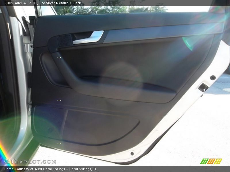 Ice Silver Metallic / Black 2009 Audi A3 2.0T