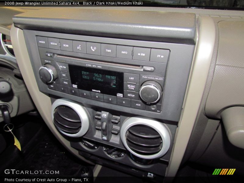 Black / Dark Khaki/Medium Khaki 2008 Jeep Wrangler Unlimited Sahara 4x4