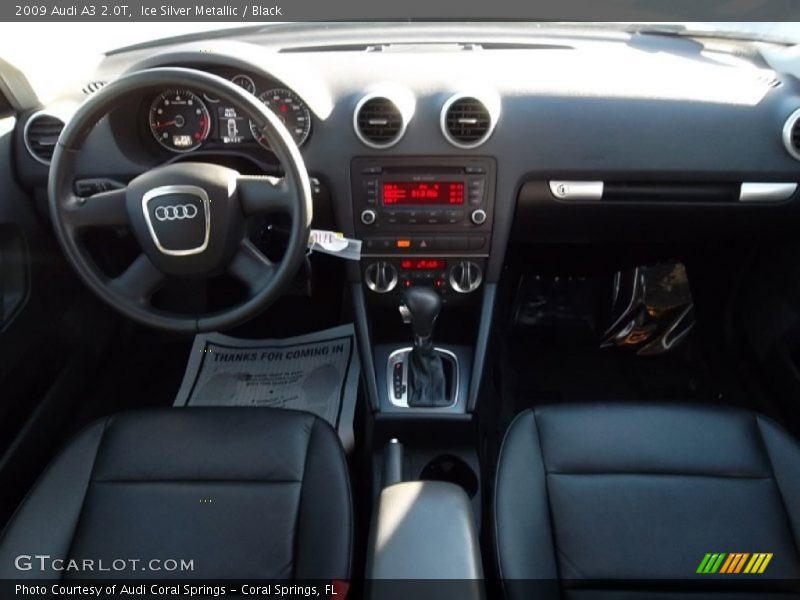Ice Silver Metallic / Black 2009 Audi A3 2.0T