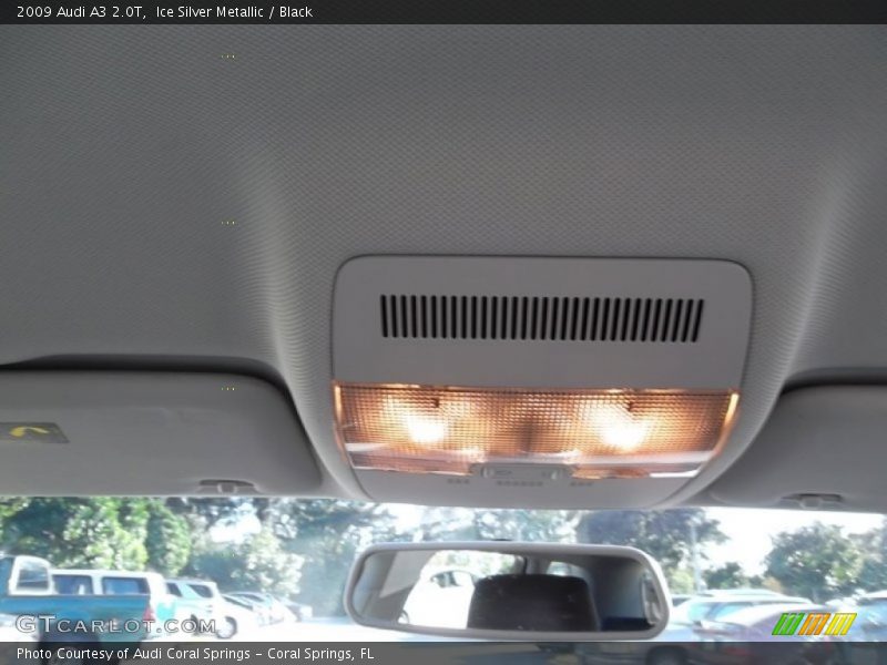 Ice Silver Metallic / Black 2009 Audi A3 2.0T