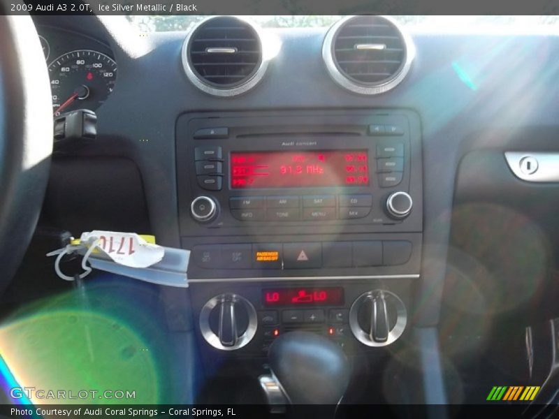 Ice Silver Metallic / Black 2009 Audi A3 2.0T