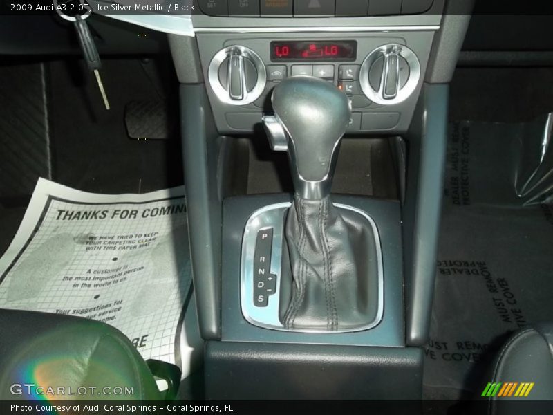 Ice Silver Metallic / Black 2009 Audi A3 2.0T