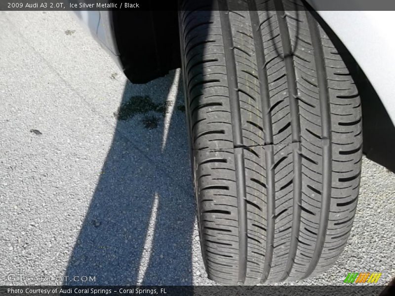 Ice Silver Metallic / Black 2009 Audi A3 2.0T