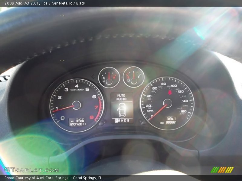 Ice Silver Metallic / Black 2009 Audi A3 2.0T