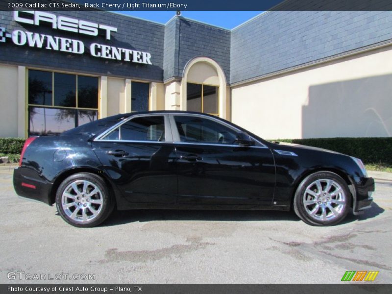 Black Cherry / Light Titanium/Ebony 2009 Cadillac CTS Sedan