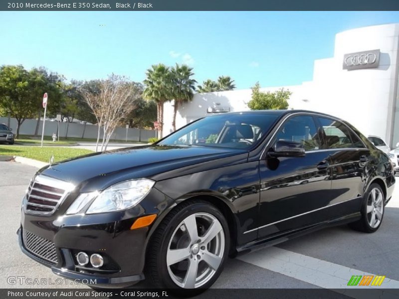 Black / Black 2010 Mercedes-Benz E 350 Sedan