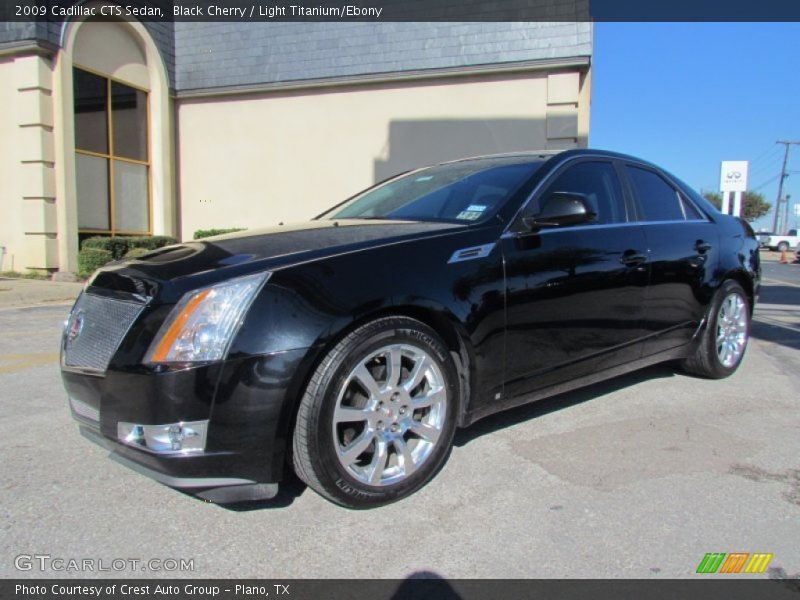 Black Cherry / Light Titanium/Ebony 2009 Cadillac CTS Sedan