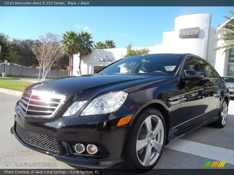 Black / Black 2010 Mercedes-Benz E 350 Sedan