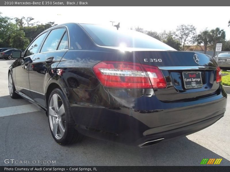 Black / Black 2010 Mercedes-Benz E 350 Sedan