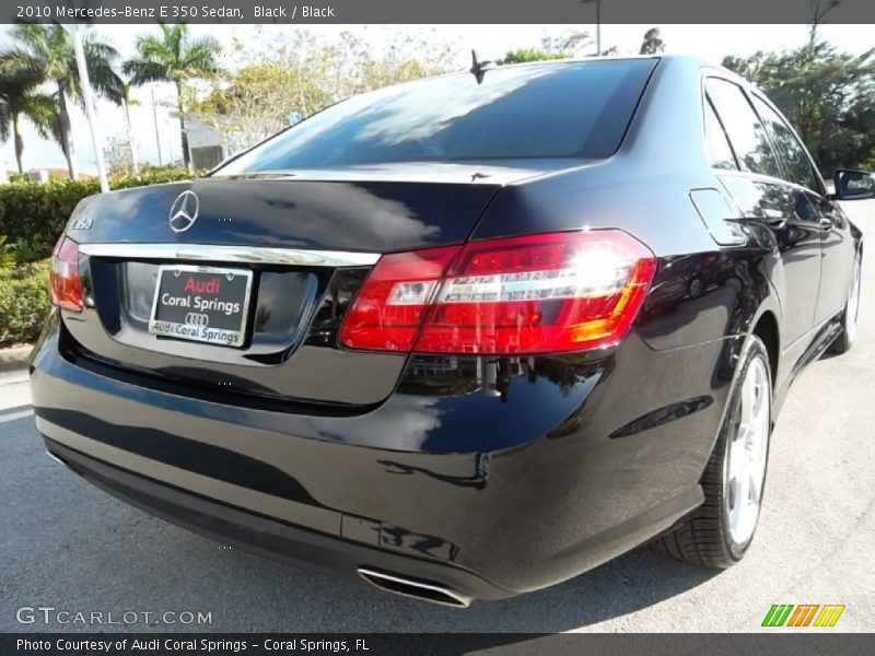 Black / Black 2010 Mercedes-Benz E 350 Sedan