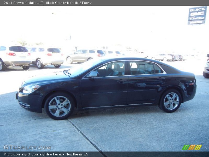 Black Granite Metallic / Ebony 2011 Chevrolet Malibu LT