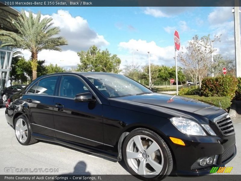 Black / Black 2010 Mercedes-Benz E 350 Sedan