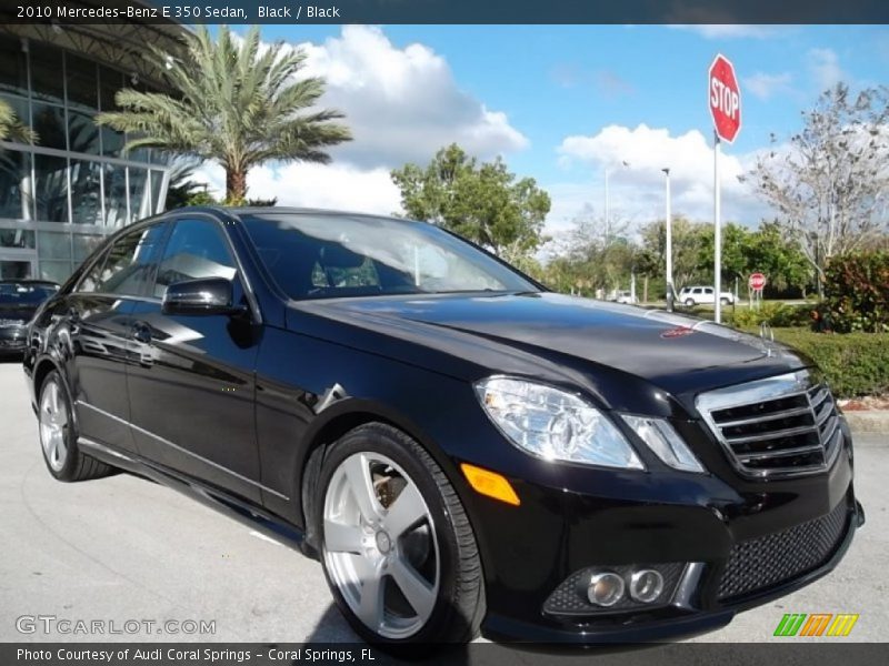 Black / Black 2010 Mercedes-Benz E 350 Sedan