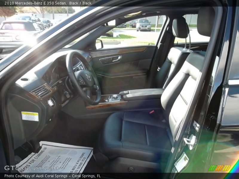Black / Black 2010 Mercedes-Benz E 350 Sedan