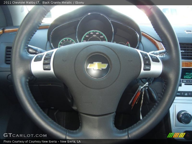 Black Granite Metallic / Ebony 2011 Chevrolet Malibu LT