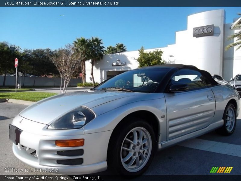 Sterling Silver Metallic / Black 2001 Mitsubishi Eclipse Spyder GT