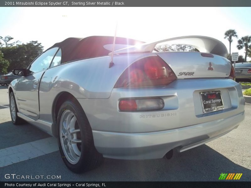 Sterling Silver Metallic / Black 2001 Mitsubishi Eclipse Spyder GT