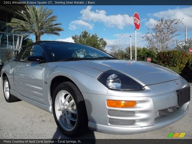 Sterling Silver Metallic / Black 2001 Mitsubishi Eclipse Spyder GT