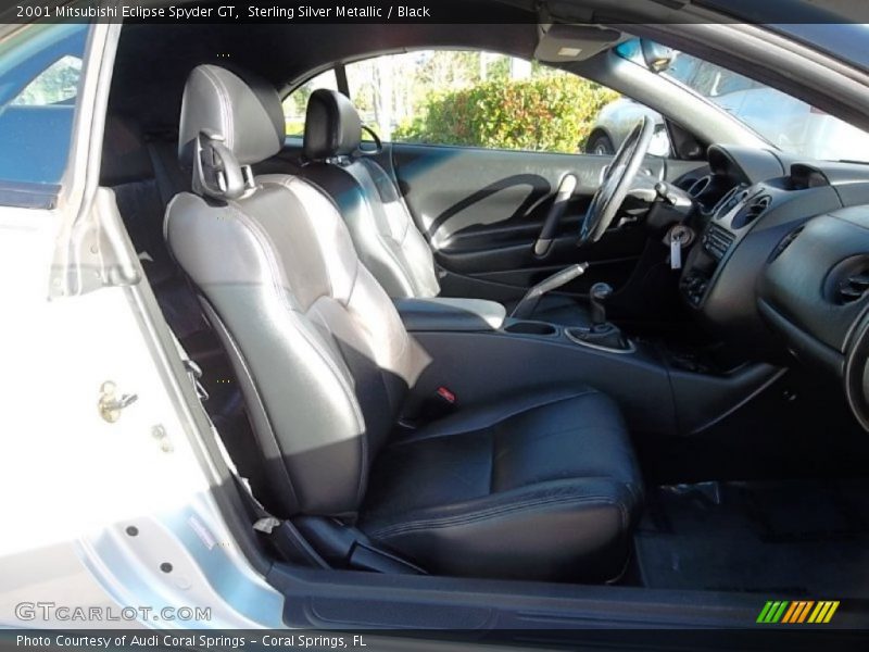 Sterling Silver Metallic / Black 2001 Mitsubishi Eclipse Spyder GT