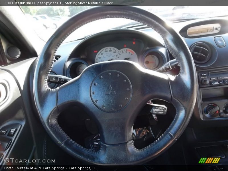 Sterling Silver Metallic / Black 2001 Mitsubishi Eclipse Spyder GT