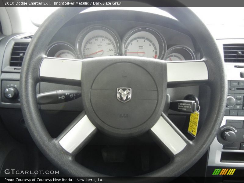 Bright Silver Metallic / Dark Slate Gray 2010 Dodge Charger SXT