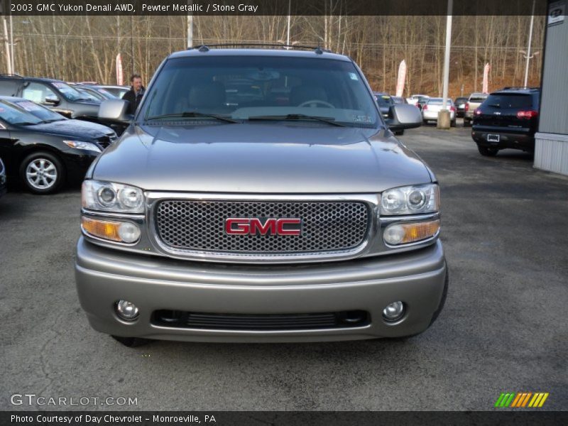 Pewter Metallic / Stone Gray 2003 GMC Yukon Denali AWD