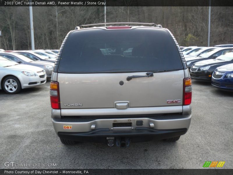 Pewter Metallic / Stone Gray 2003 GMC Yukon Denali AWD