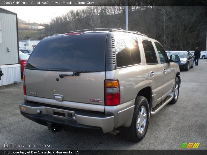 Pewter Metallic / Stone Gray 2003 GMC Yukon Denali AWD